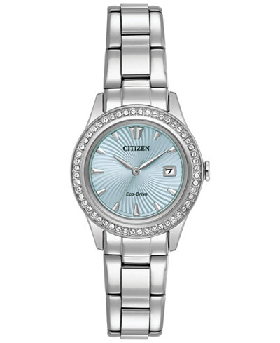 Citizen Eco-Drive Women's Silhouette Stainless Steel Bracelet Watch 29mm FE1120-59L, A Macy's Exclusive