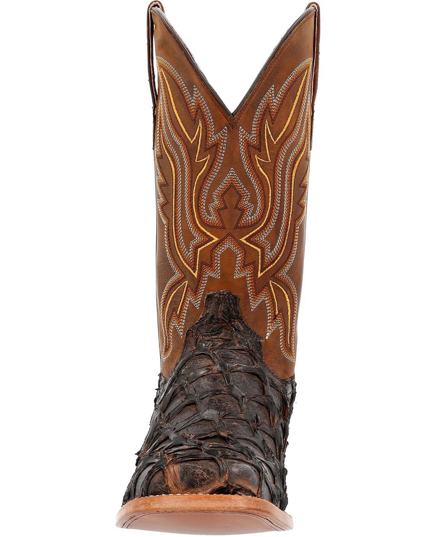Мужские ботинки Durango Premium Exotics Dark Brown Pirarucu Western Boot, цвет: Тёмный коричневый — фото 8