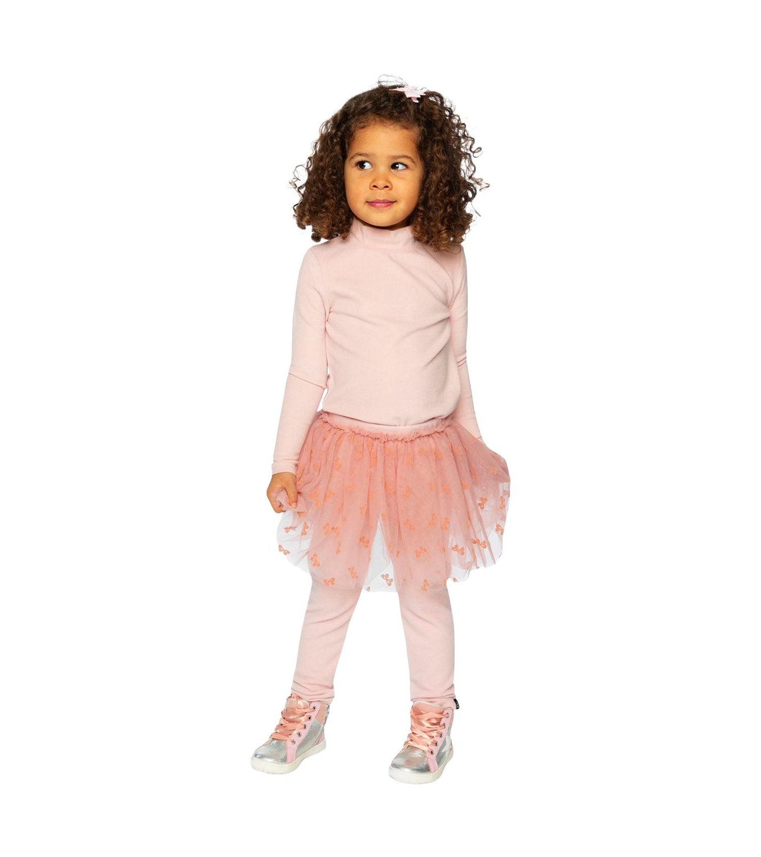 Big Girls 6-14 Leggings with Integrated Tulle Skirt