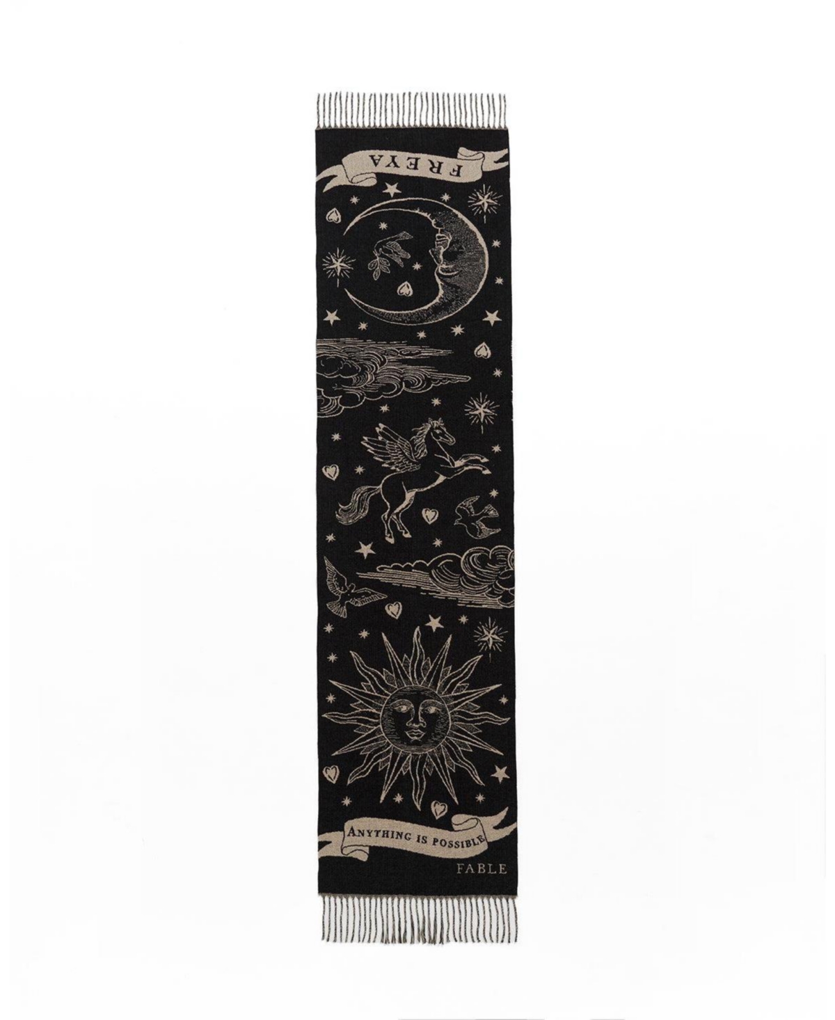 Fable England Women's Freya Celestial Jacquard Scarf