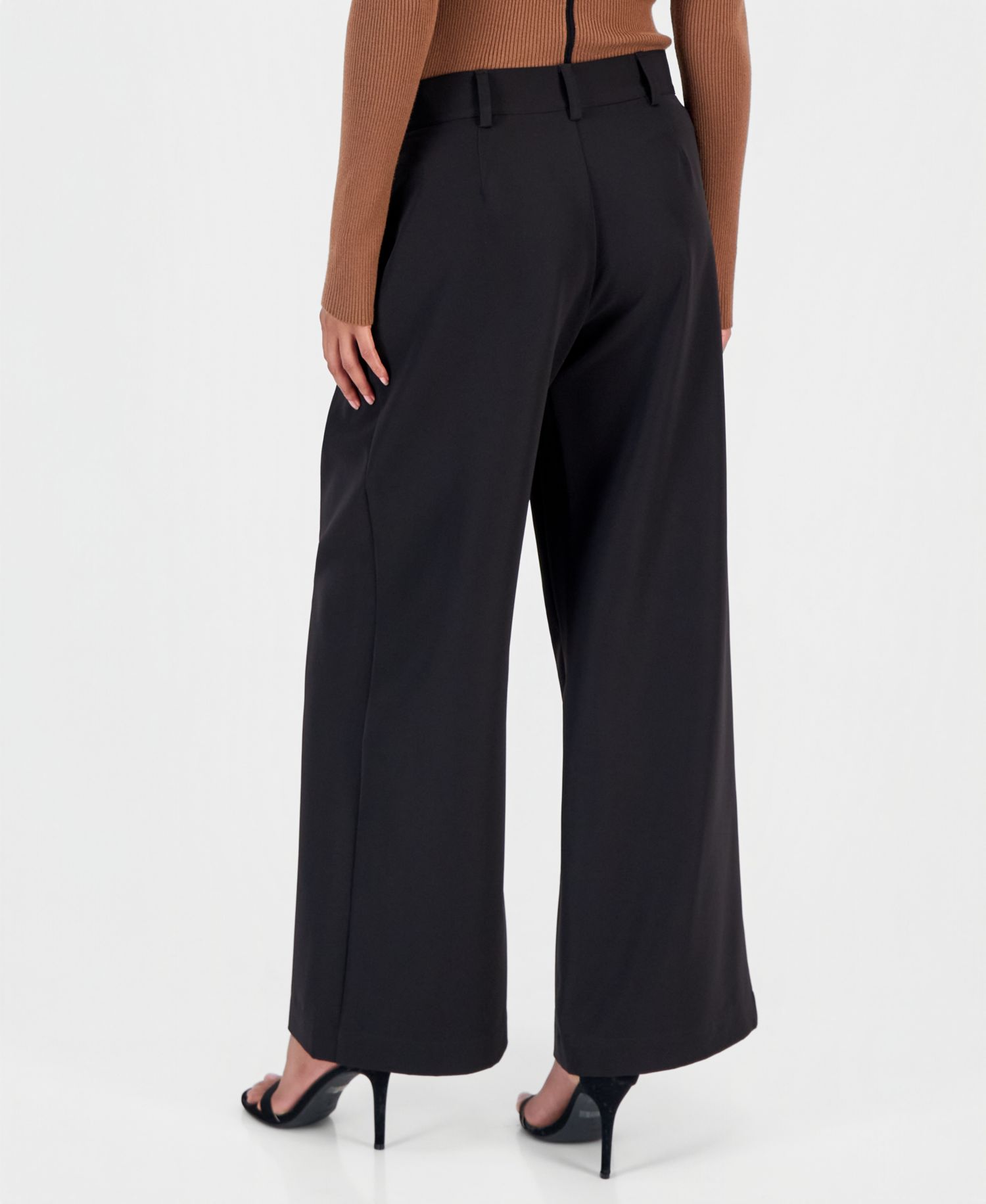 Women's Wide-Leg Pleated Pants