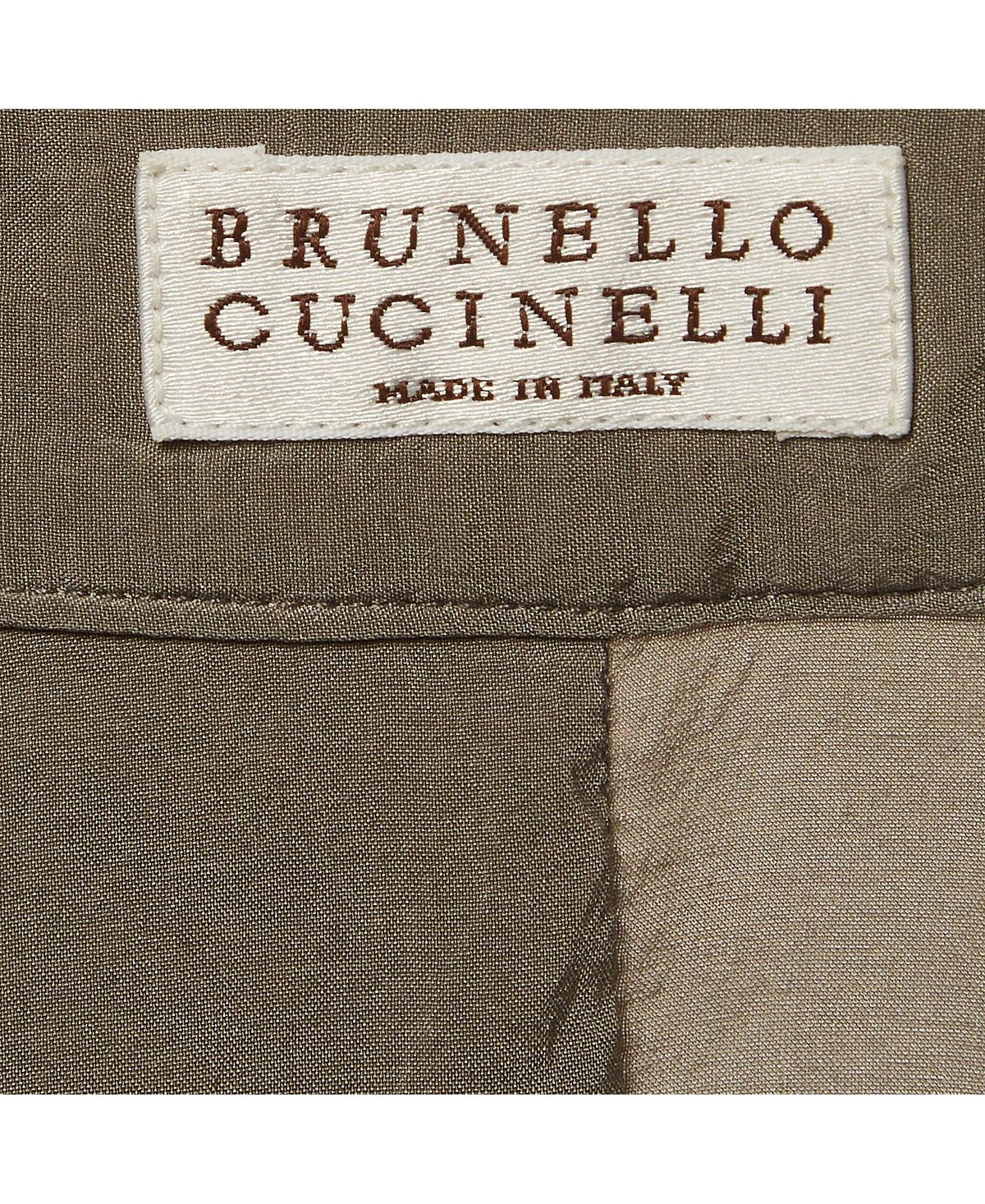 Pre-Owned Brunello Cucinelli Women's Silk Monili-Detail Band Collar Blouse view 5 — MAYCSS fashion products