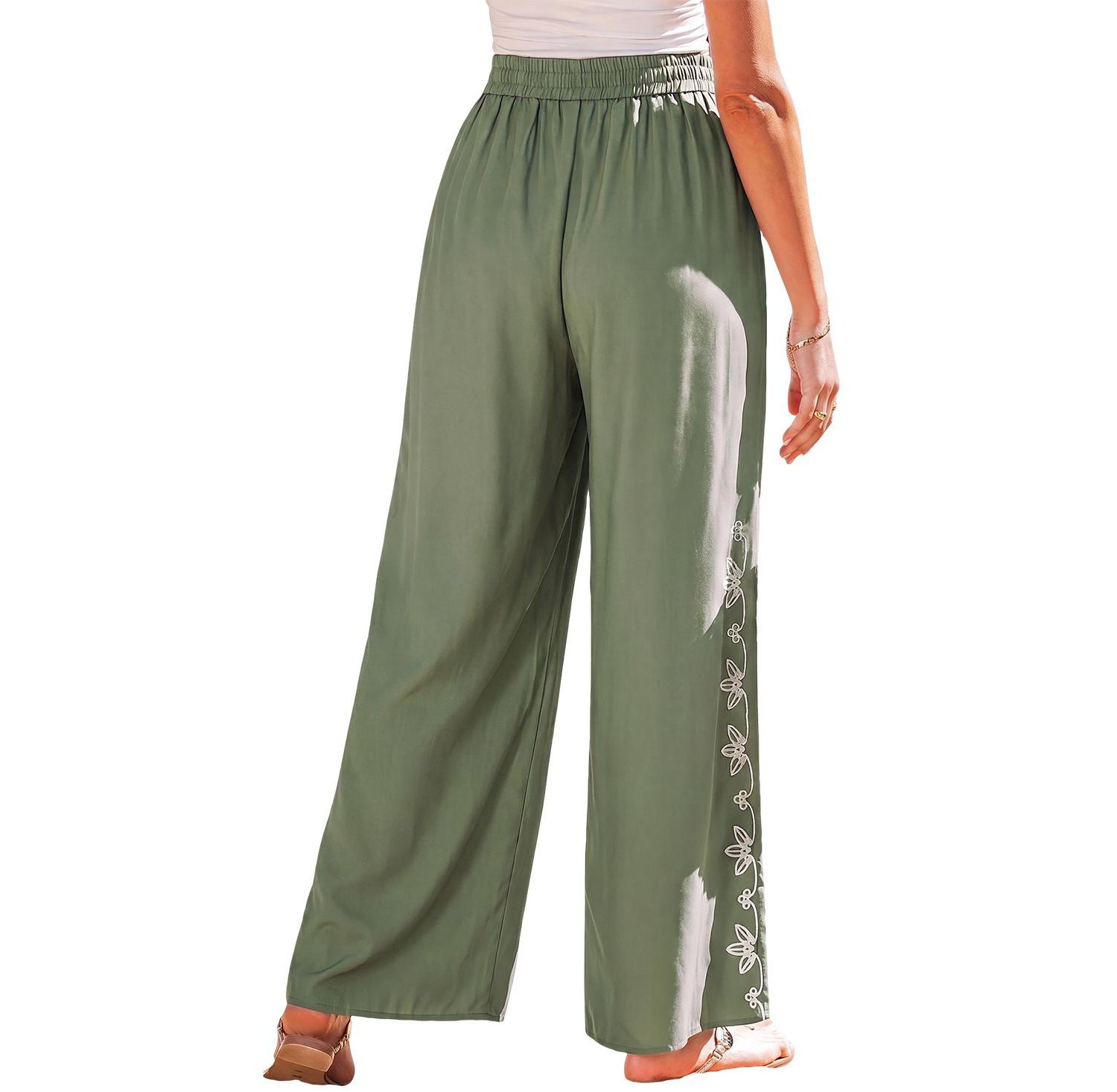 Women's Tulip Picking Green Pants