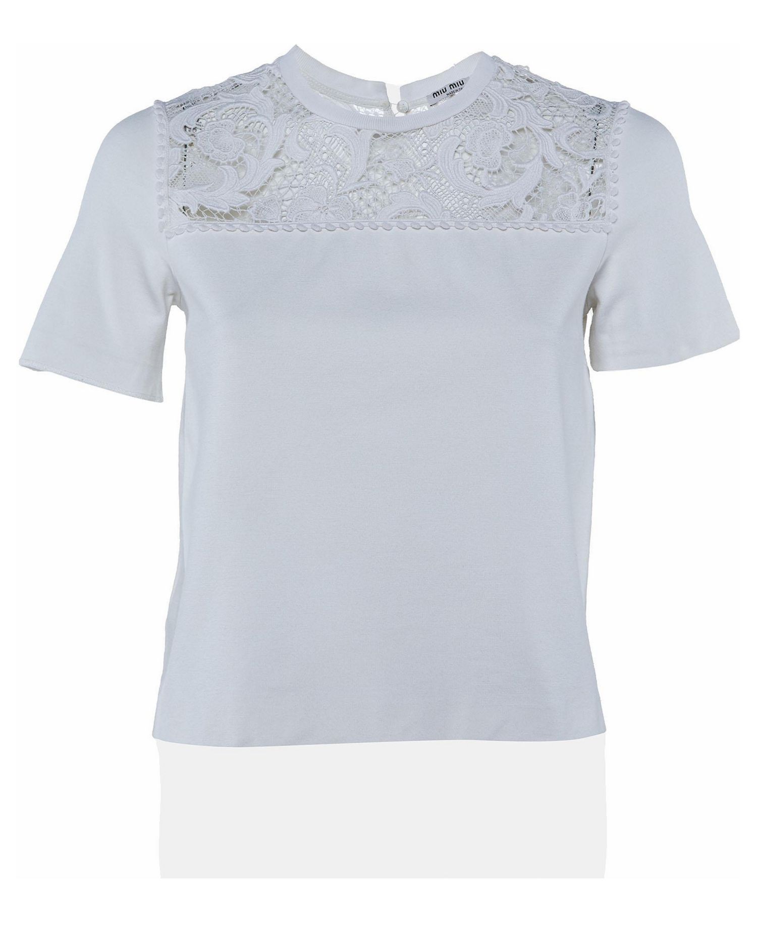 Women's Lace-Paneled Knit Top