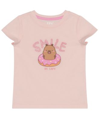 Toddler Girls' 12M-5T Smile Short-Sleeve T-Shirt