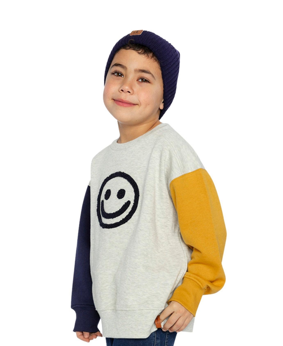 Deux par Toddler Boy 2T -5T Fleece Sweatshirt Heather
