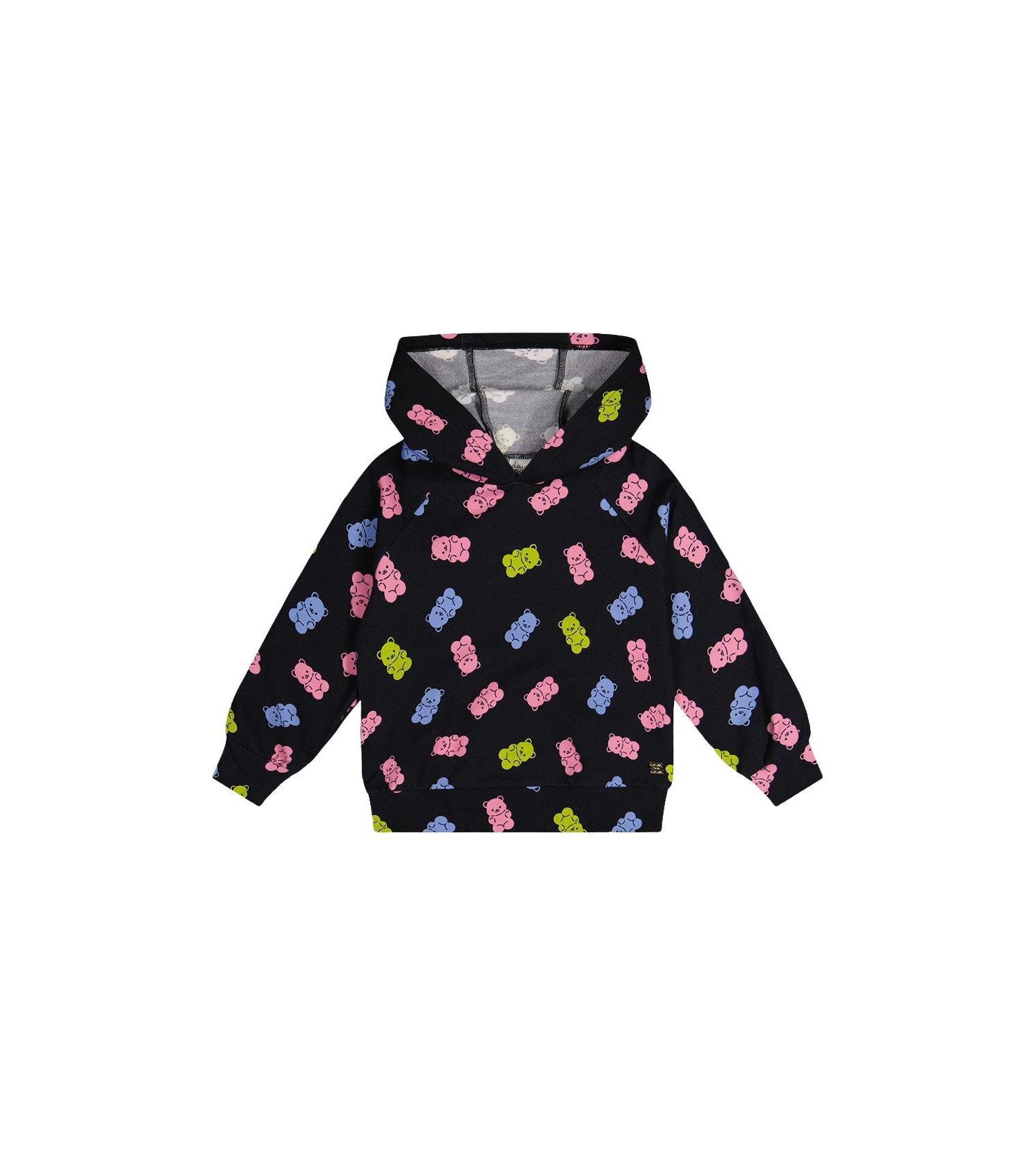 Little and Big Girl 6-12 Printed Hoodie Gummy Bears