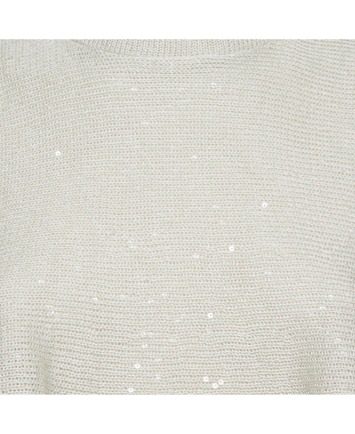 Women's Sequin-Embellished Tiered Knit Top