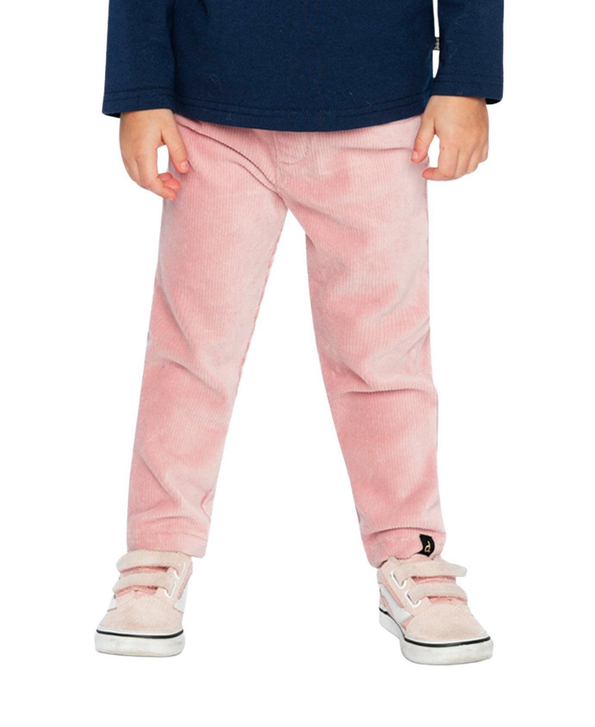 Deux par Deux Little Girls 6-8 Years Stretch Velour Treggings