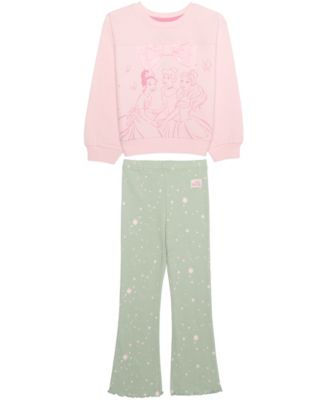 Girls' 2T-6X Long-Sleeve Sweatshirt and Pants, 2-Piece Set