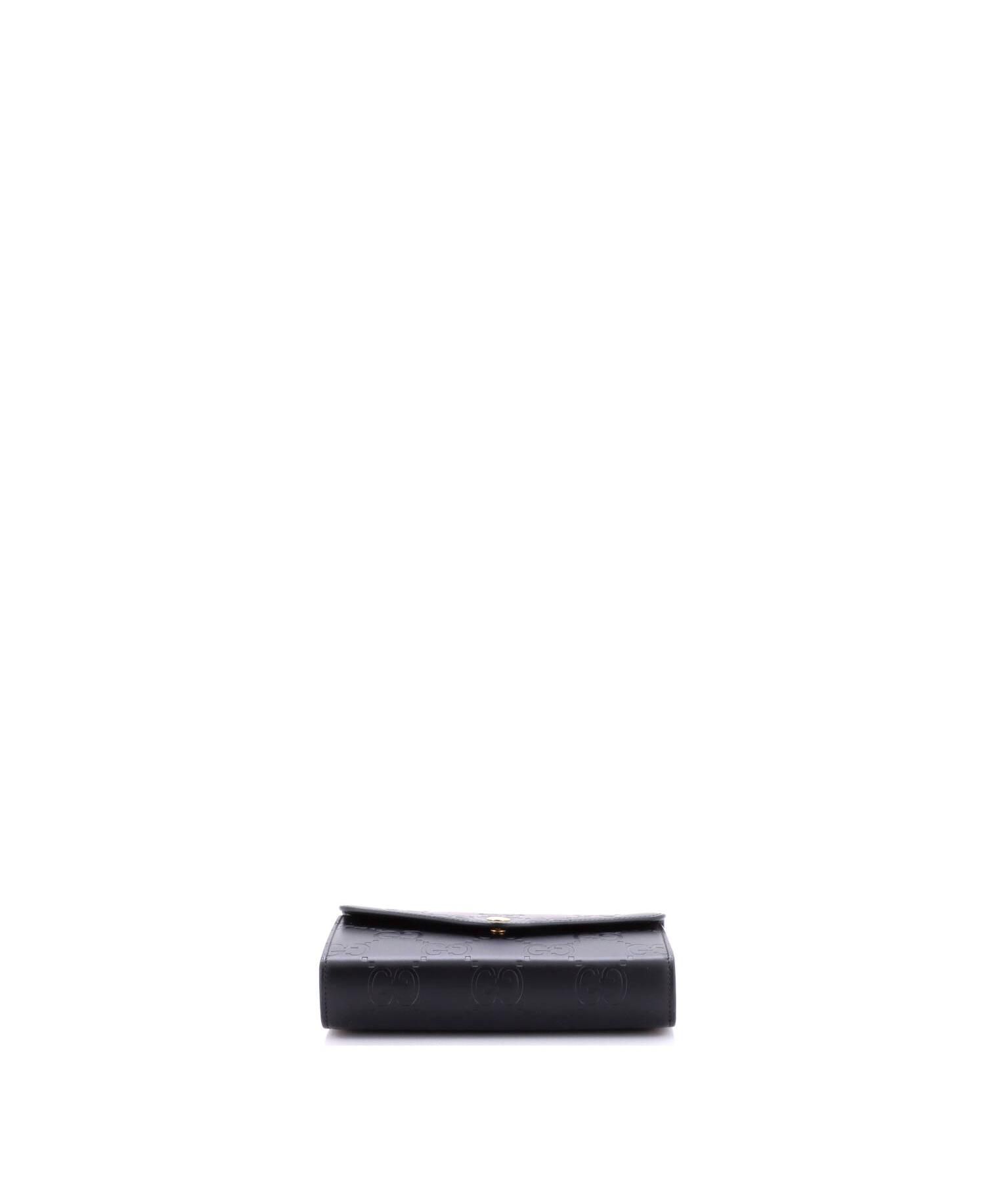 Envelope Wallet on Chain Guccissima Leather
