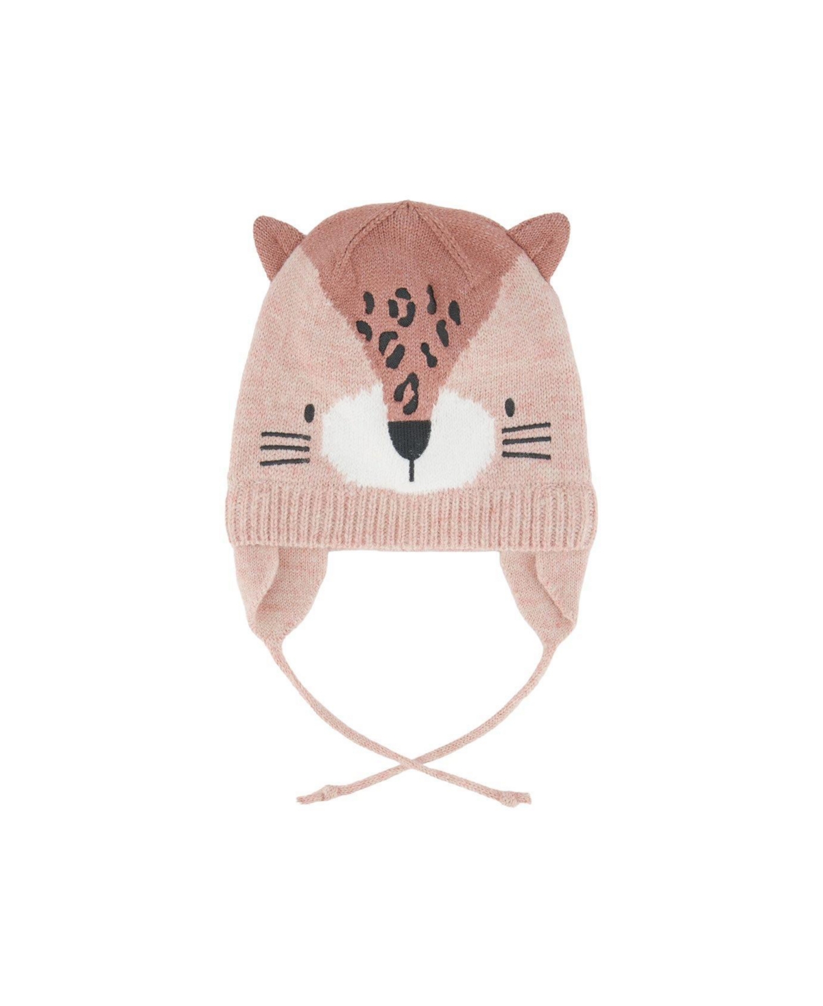 Deux par Deux Baby Girl's (3M-24M) Leopard Winter Knit Hat