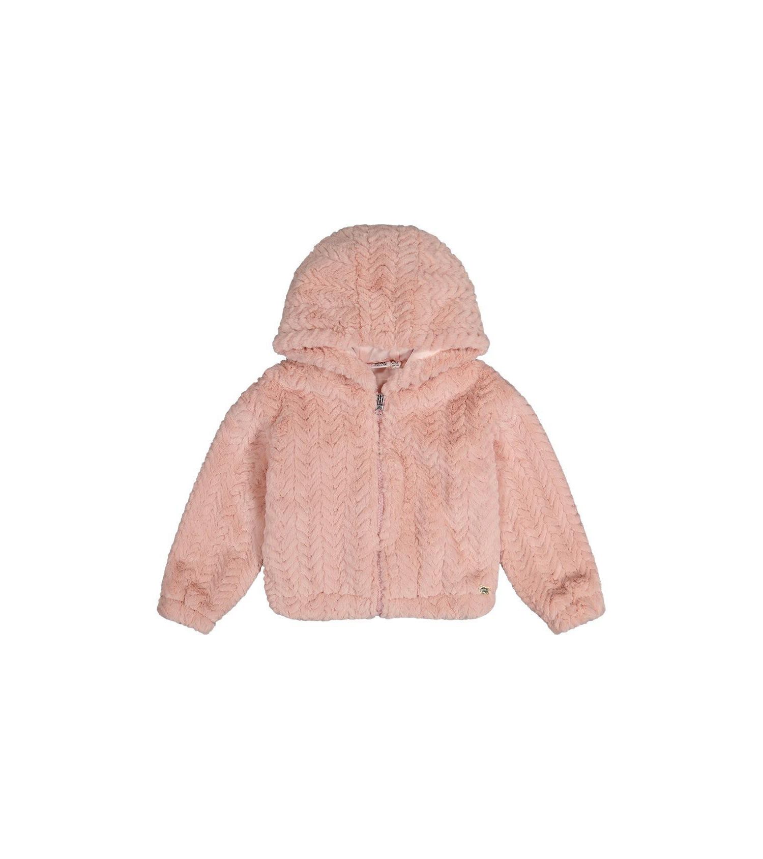 Little and Big Girl's (6-14) Faux Fur Hooded Cardigan