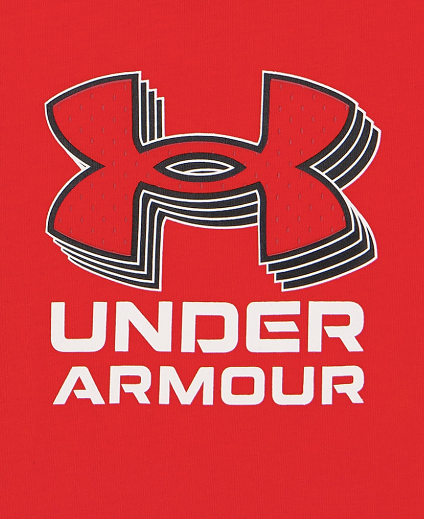 Детский комплект Under Armour: худи, футболка и джоггеры, 2-7 лет, 3 предмета, цвет: Чёрный / Красный — фото 4