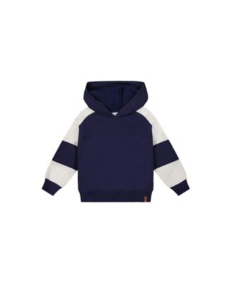 Toddler Boys 2T-5T Hooded Striped Fleece Cardigan