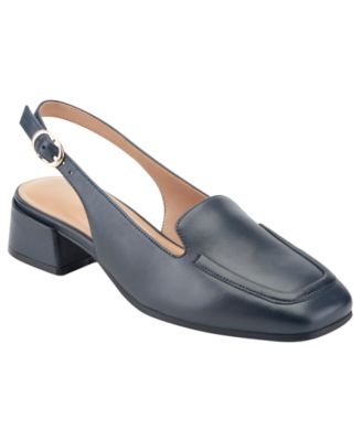 Women's Farida eFlex Leather Moc Toe Buckle Pumps
