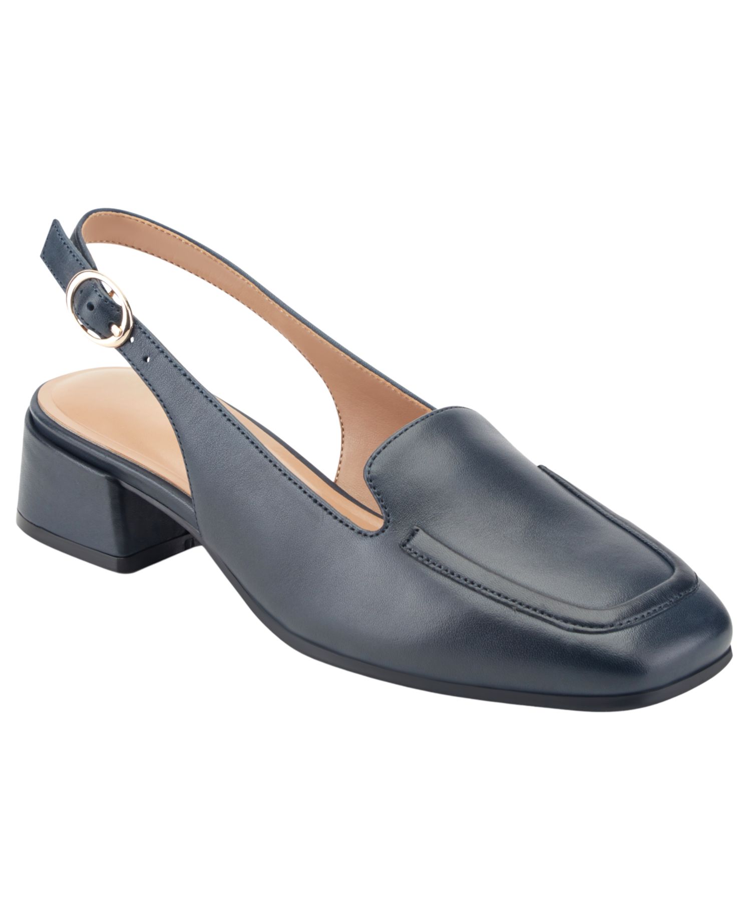 Women's Farida eFlex Leather Moc Toe Slingback Pumps