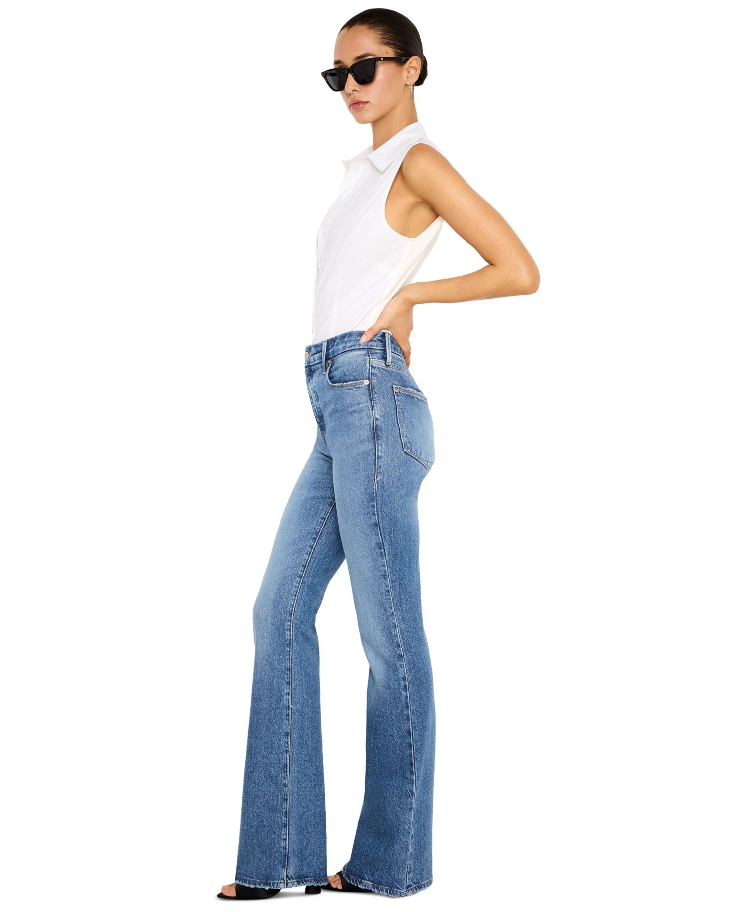 Petite High-Rise Bootcut Jeans