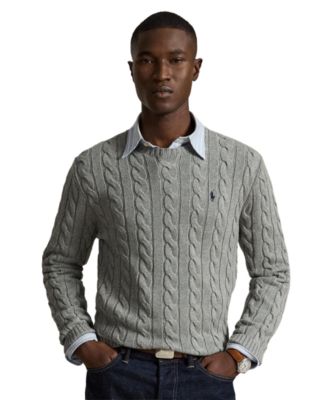 Men's Cable-Knit Cotton Sweater