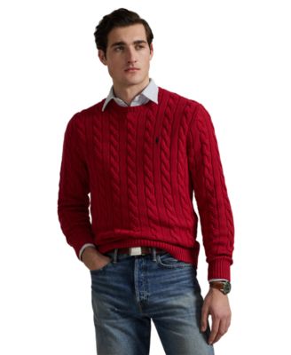 Men's Cable-Knit Cotton Sweater