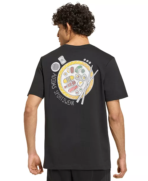 adidas Men's Sushi Logo Graphic Crewneck T-Shirt