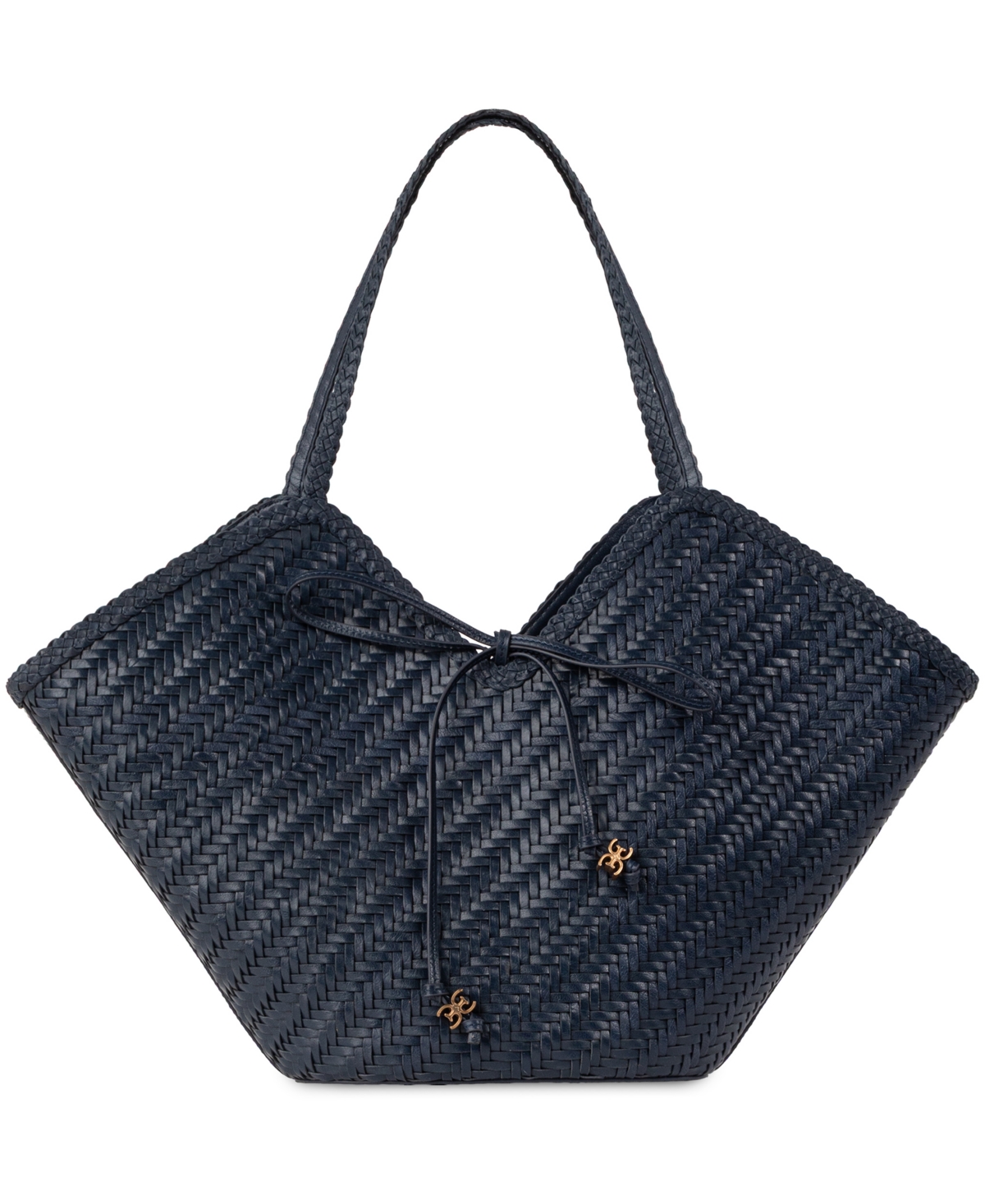 Sam Edelman Marcie Small Double Top Handle Tote Handbag In Ink Blue