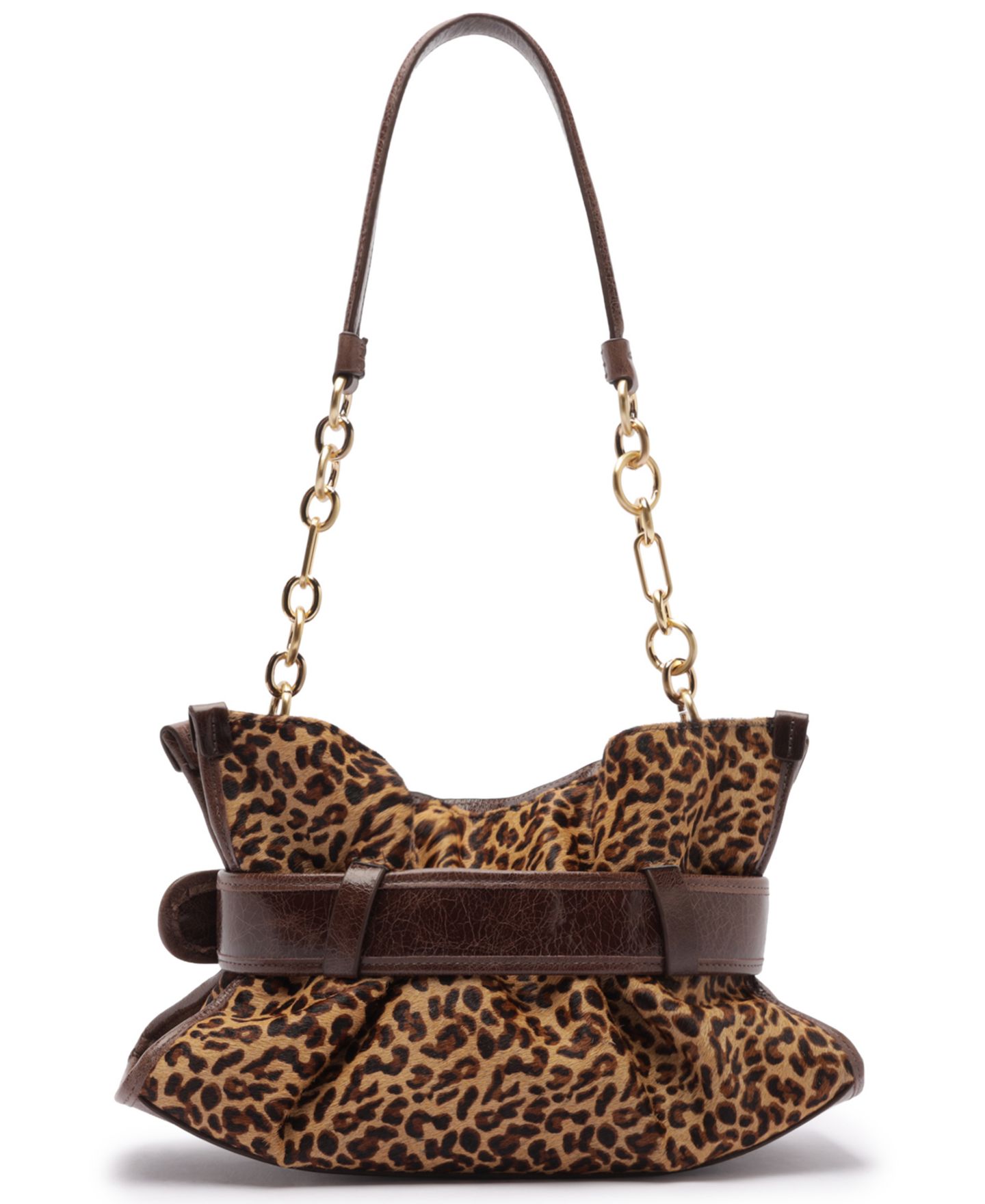 Женская сумка Arezzo Riley Small Leather Shoulder Handbag, цвет: Натуральный / Какао — фото 2