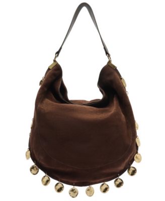 Kira Large Leather Hobo Handbag