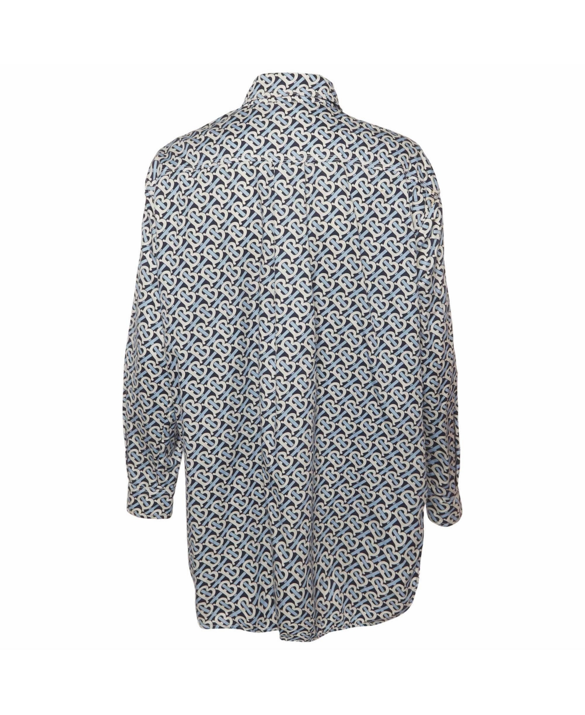 Pre-Owned Burberry Women's Monogram Print Cotton Button Up Shirt