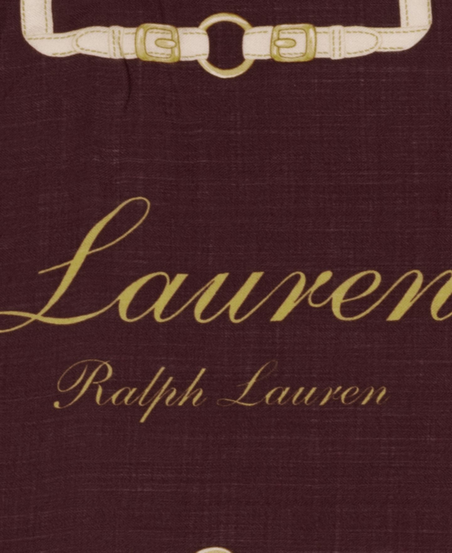 Женский шарф Lauren Ralph Lauren Belting Large Square, цвет: Тёмный гранатовый — фото 4