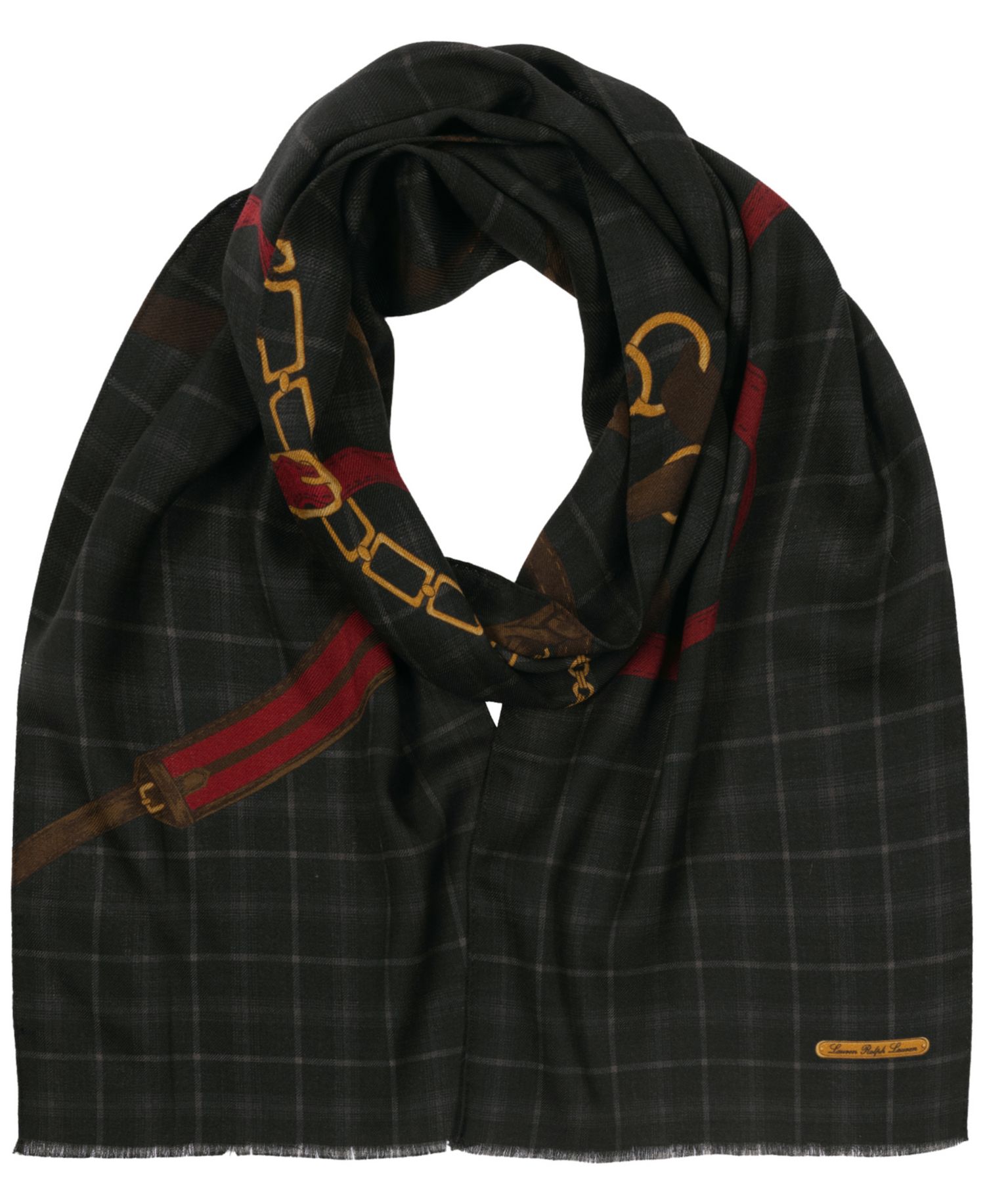 Equestrian Tattersall Oblong Scarf
