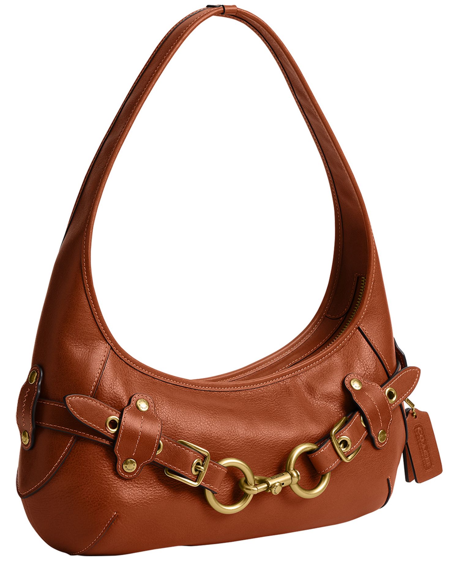Belted Ergo Leather Medium Shoulder Bag