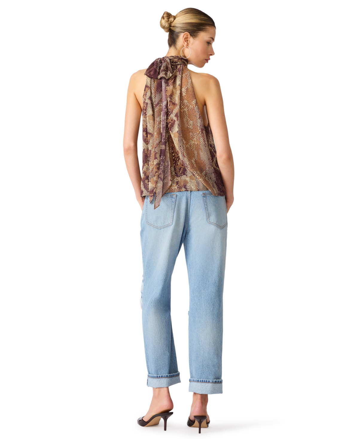 Steve Madden Women's Alexane Halter Sleeveless Top