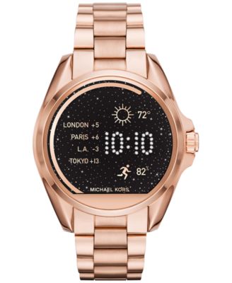 michael kors watch rose gold touch screen
