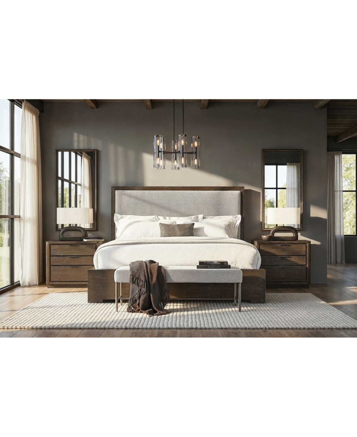 Bernhardt Outline 54" Wooden Bench