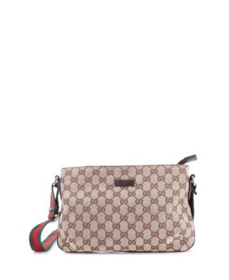 Small Web Strap Messenger Bag GG Canvas