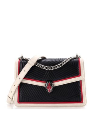 Small Serpenti Forever Shoulder Bag Quilted Leather