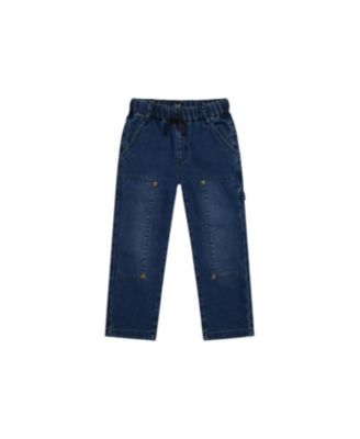 Little and Big Boy(6-12) French Terry Denim Pants