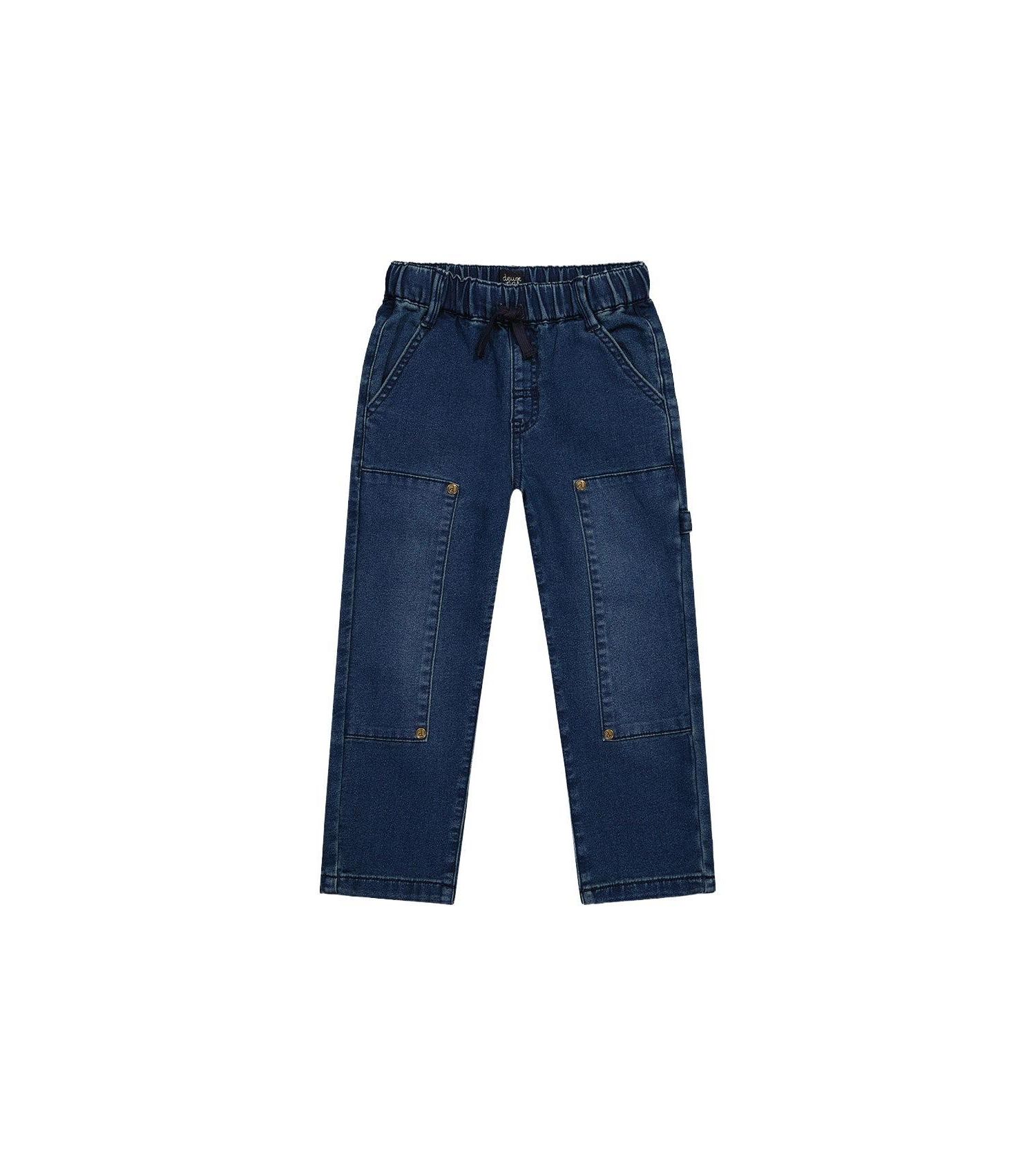 Little and Big Boy(6-12) French Terry Denim Pants