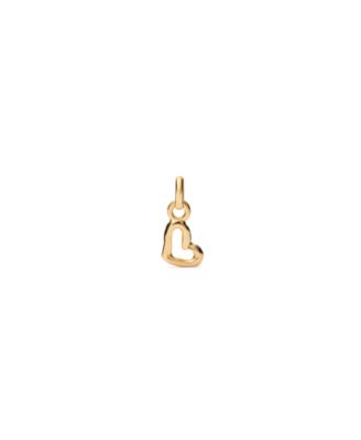 Gold Metal Alloy Heart Charms