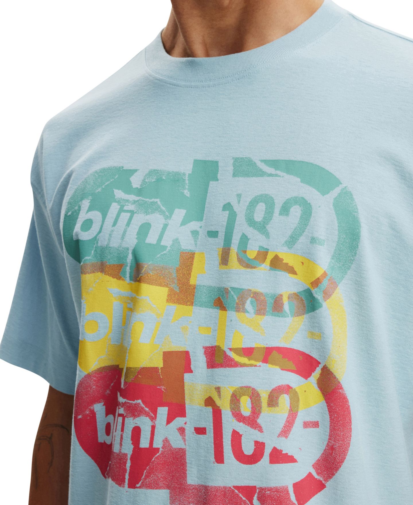 Мужская футболка Cotton On Premium Graphics Music Crewneck, цвет: Синий — фото 3