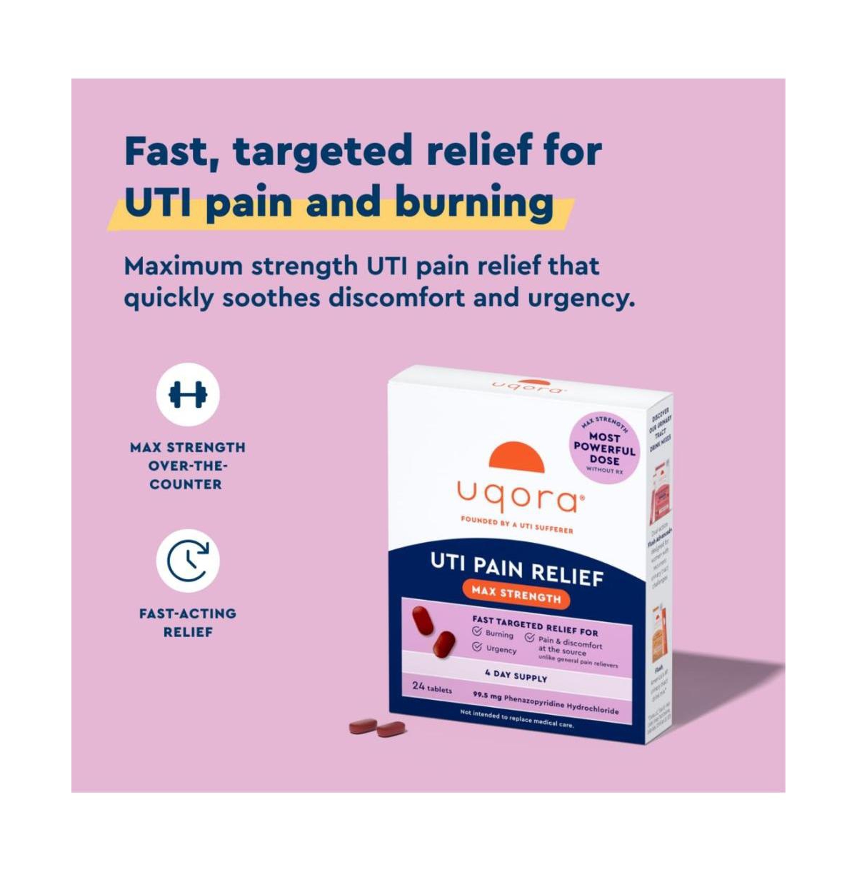 Uqora Uti Pain Relief Max Strength