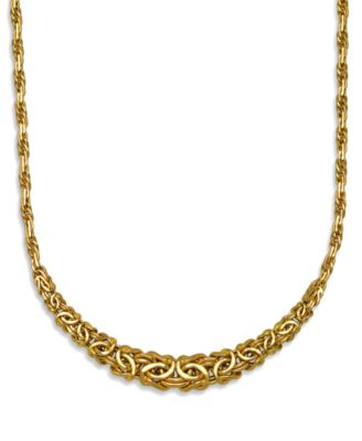 17" Byzantine Necklace in 14k Gold