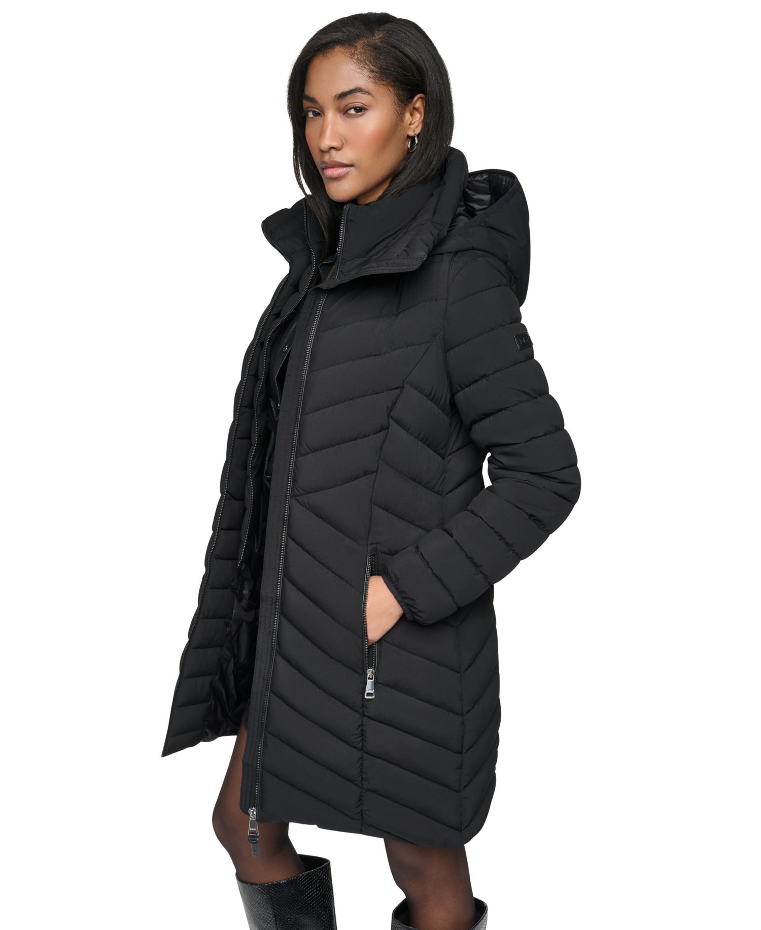 Women's Bibbed Packable Puffer Coat
