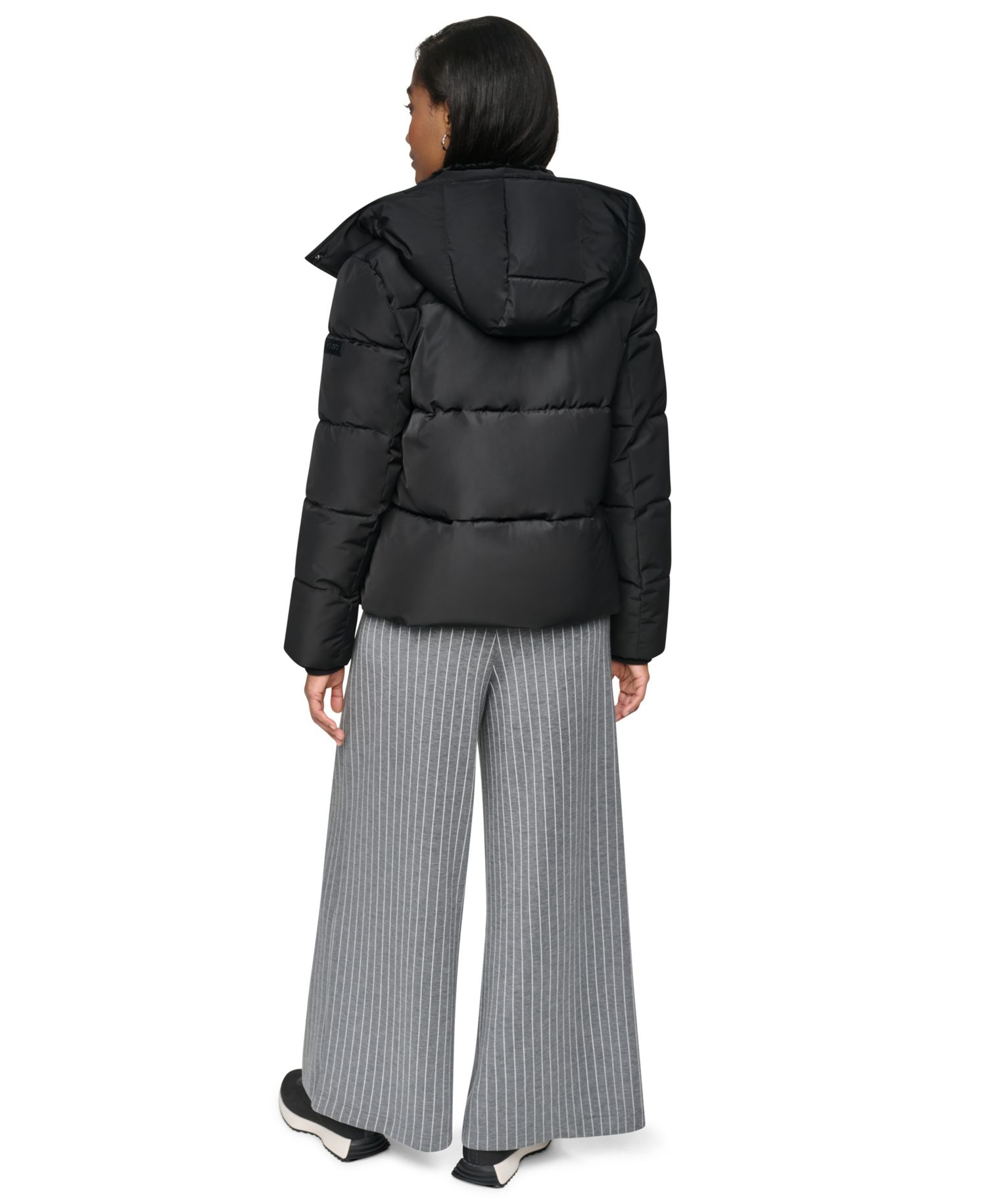 Women's Short Toggle Stand Collar Puffer Coat