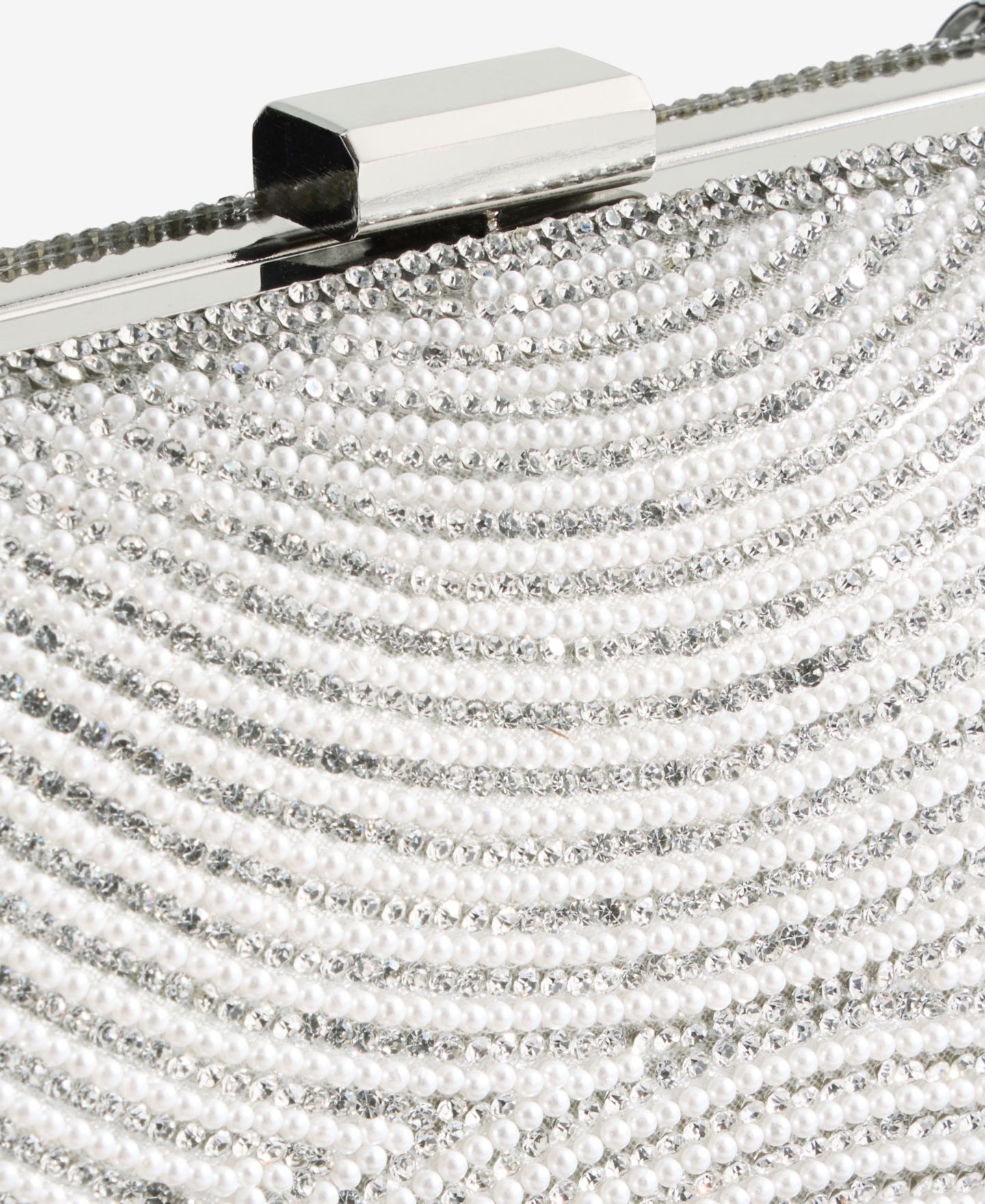Женский клатч I.N.C. International Concepts Ranndi Imitation Pearl Embellished Evening Clutch Handbag, цвет: Жемчужный — фото 6