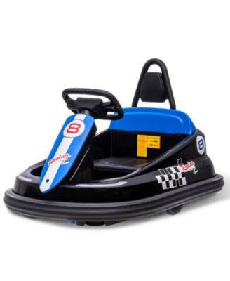 29.9x19.3x10.2 in Kids Electric Bumper Car 6V Ride On Toy, 3 mph Speed, Dual Drive Motors, 360degree(s) Spin, Soft Bumper Ring, Indoor Play