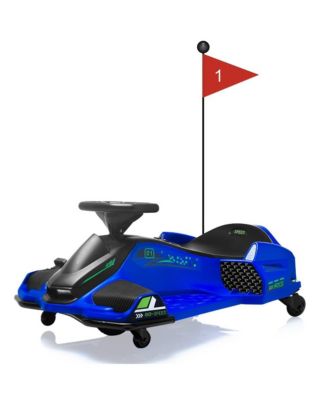Ride On Drift Kart, 24V Electric Go Kart with 180W Brushless Motors, Up to 7.5 mph Variable Speed Battery Powered Outdoor Ride On Toy for Kids