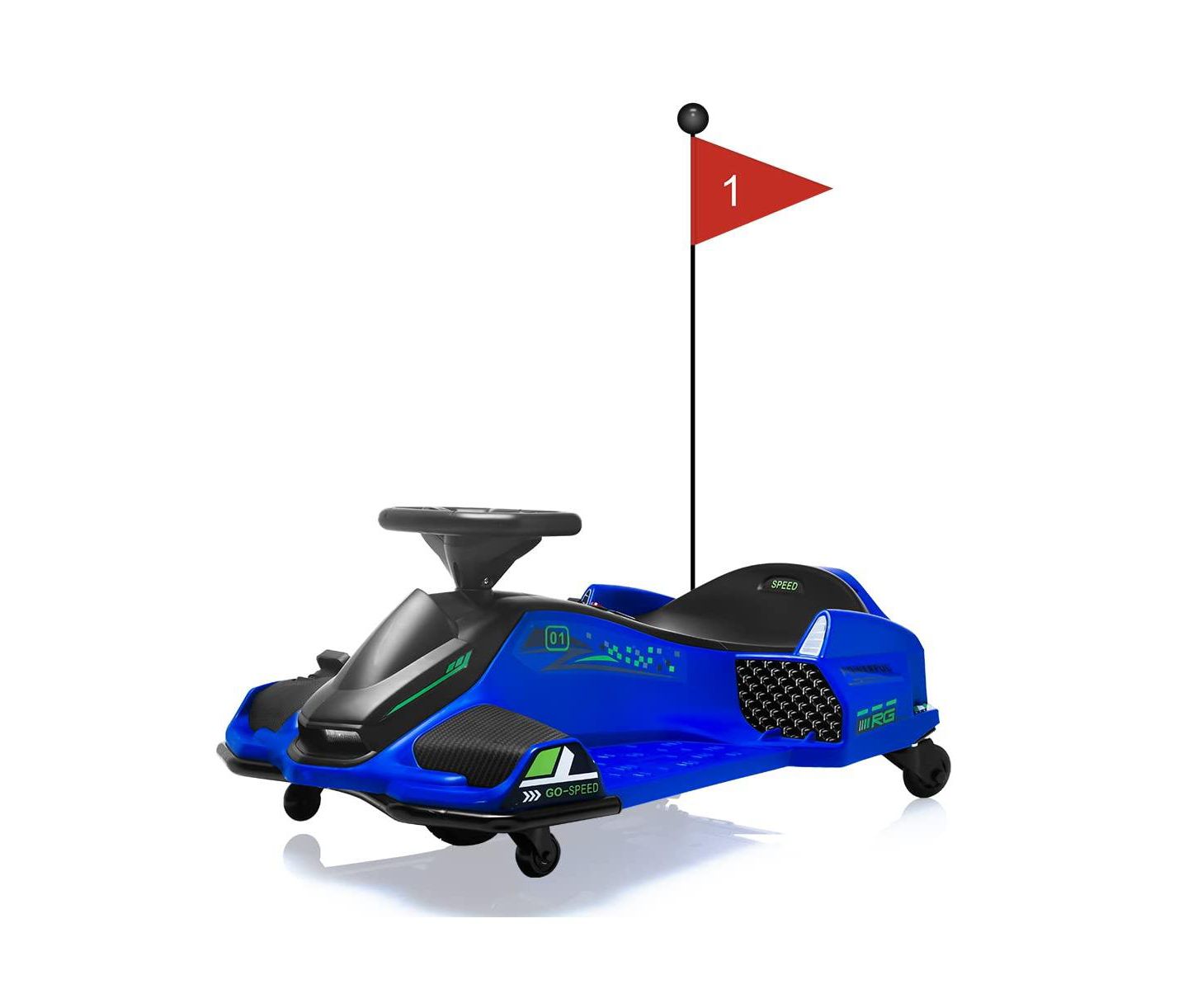 Детская игрушка homfan Ride On Drift Kart 24V Electric Go Kart, 110 lbs Capacity, Ages 8-12 — фото 1