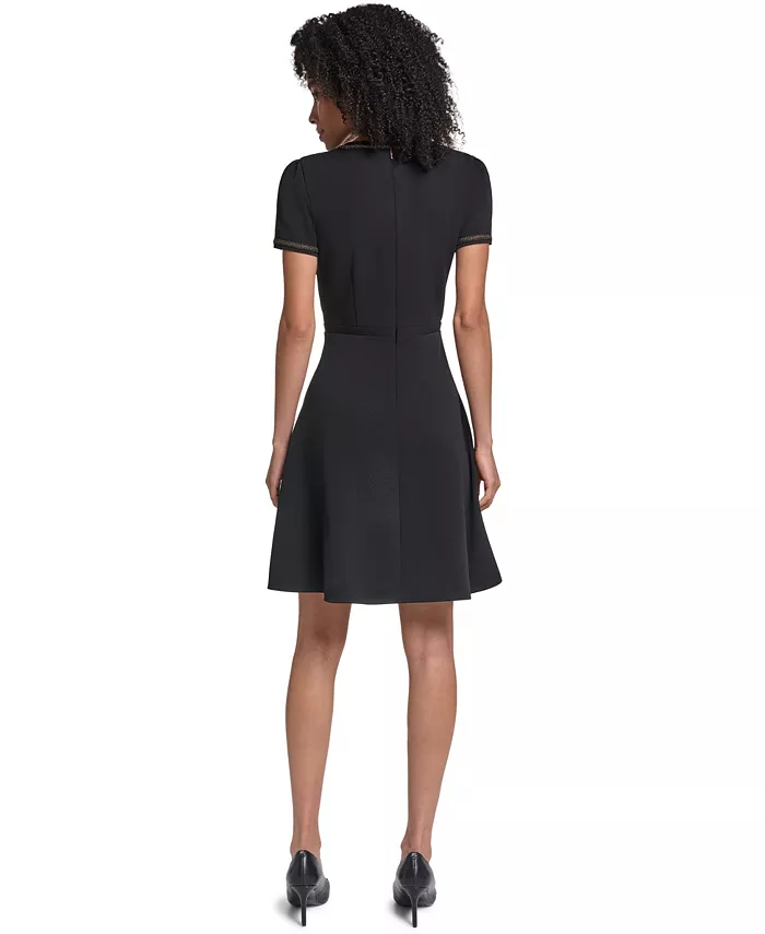 Women's Center Back Zipper Short Dress - thumbnail 5
